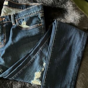 J Brand Indigo Ripped Denim